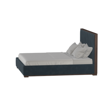 Ava Bed with Framed Vertical Headboard Panels