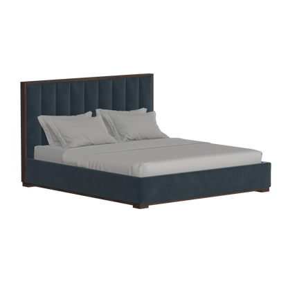 Ava Bed with Framed Vertical Headboard Panels