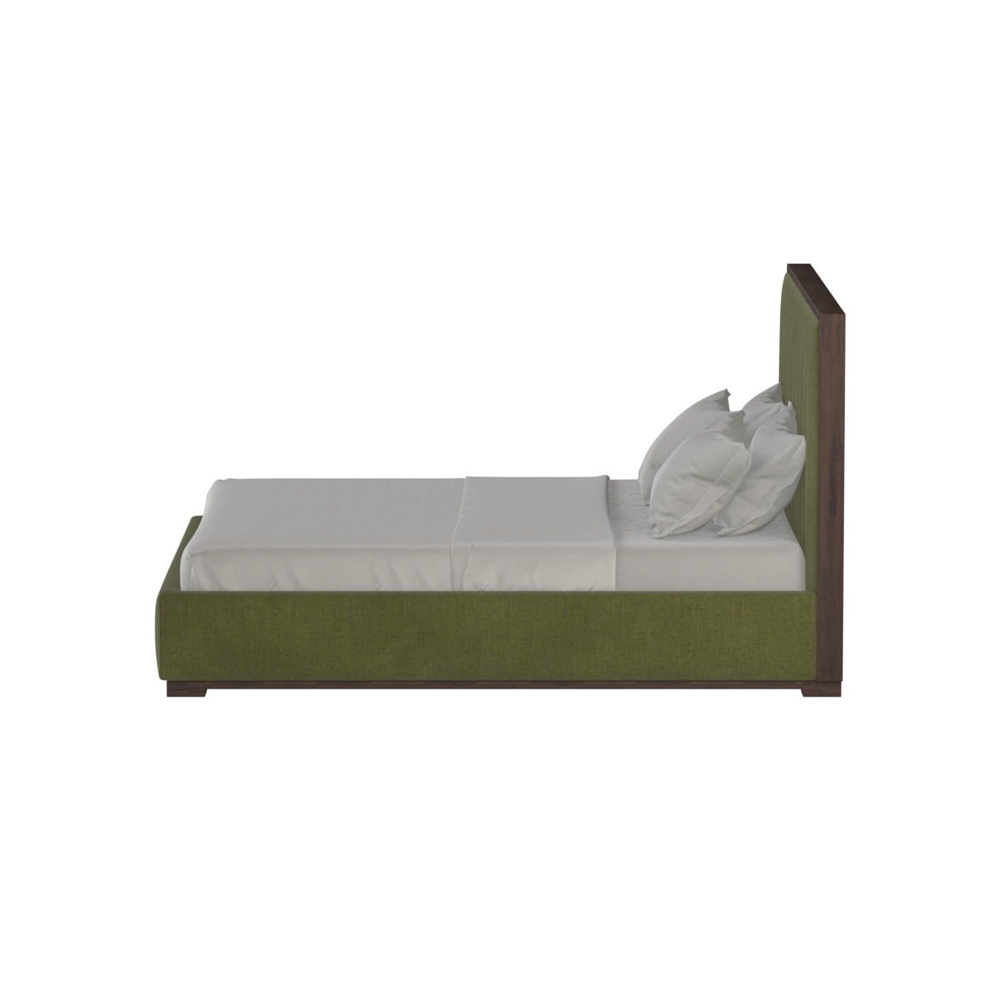 Ava Bed with Framed Vertical Headboard Panels