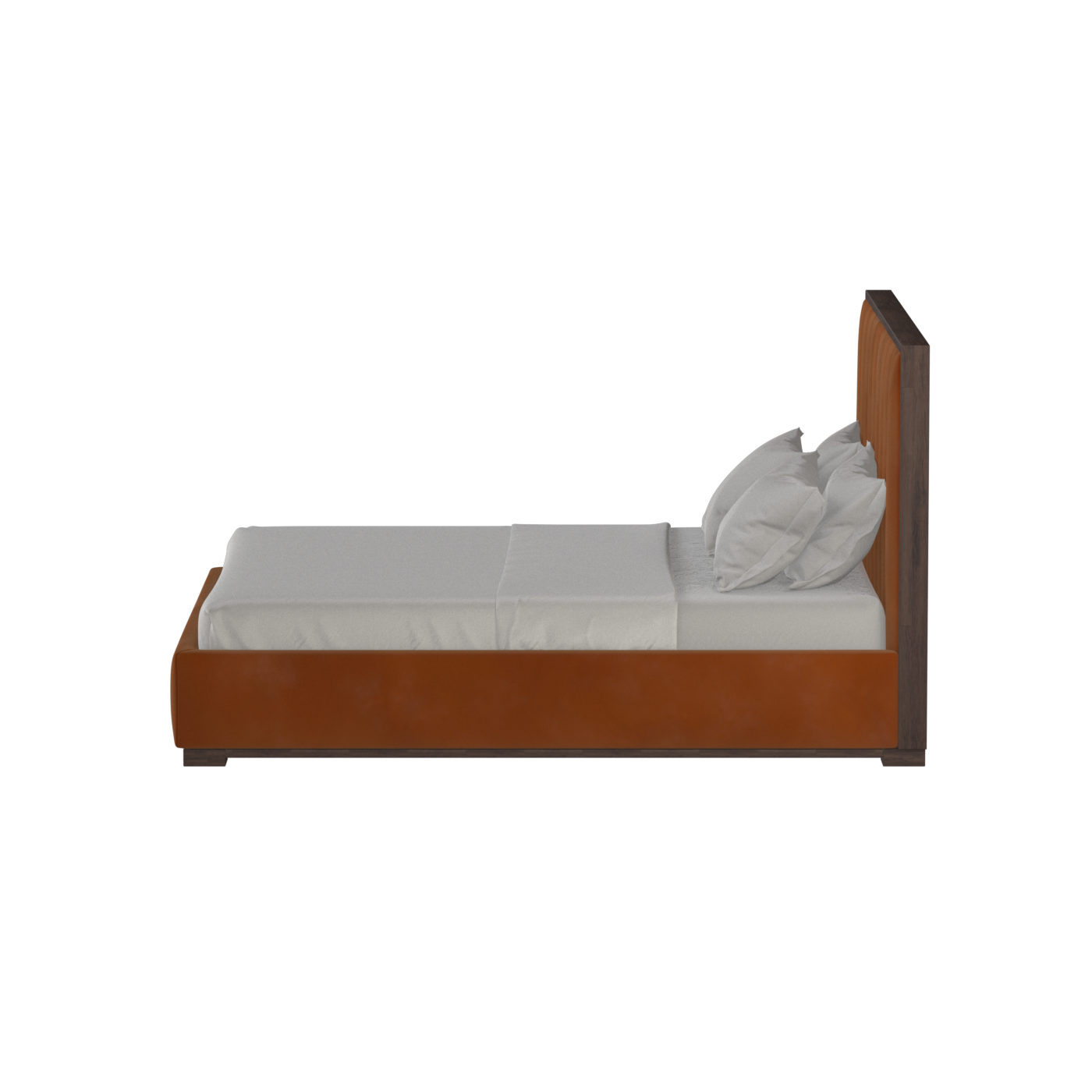 Ava Bed with Framed Vertical Headboard Panels
