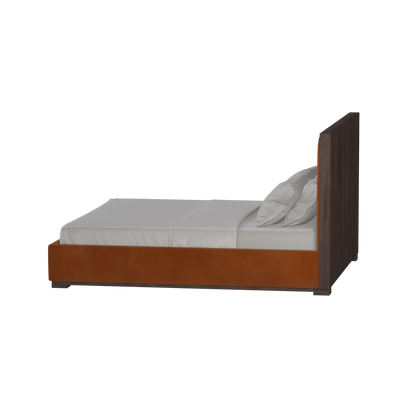 Ava Bed with Framed Vertical Headboard Panels