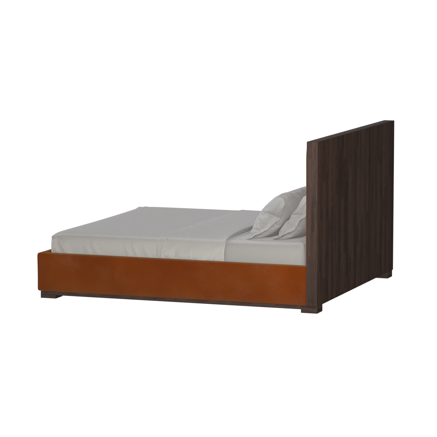 Ava Bed with Framed Vertical Headboard Panels