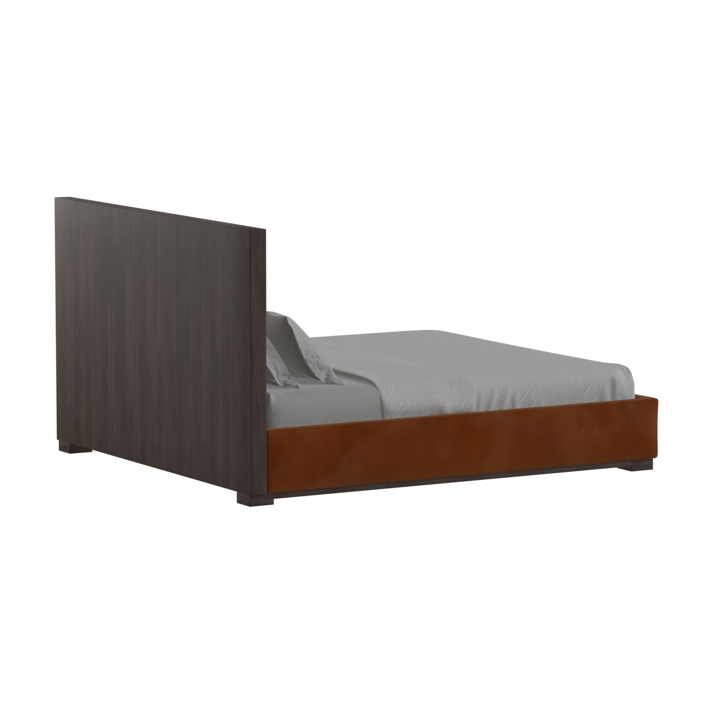 Ava Bed with Framed Vertical Headboard Panels