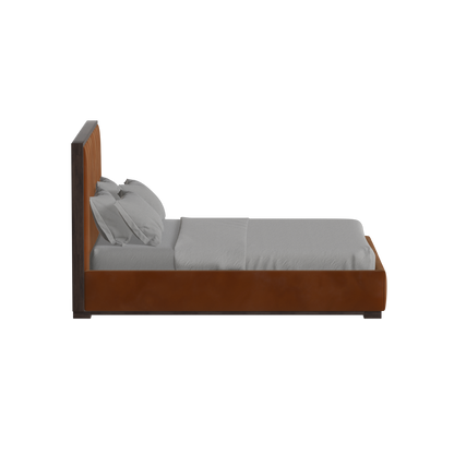 Ava Bed with Framed Vertical Headboard Panels