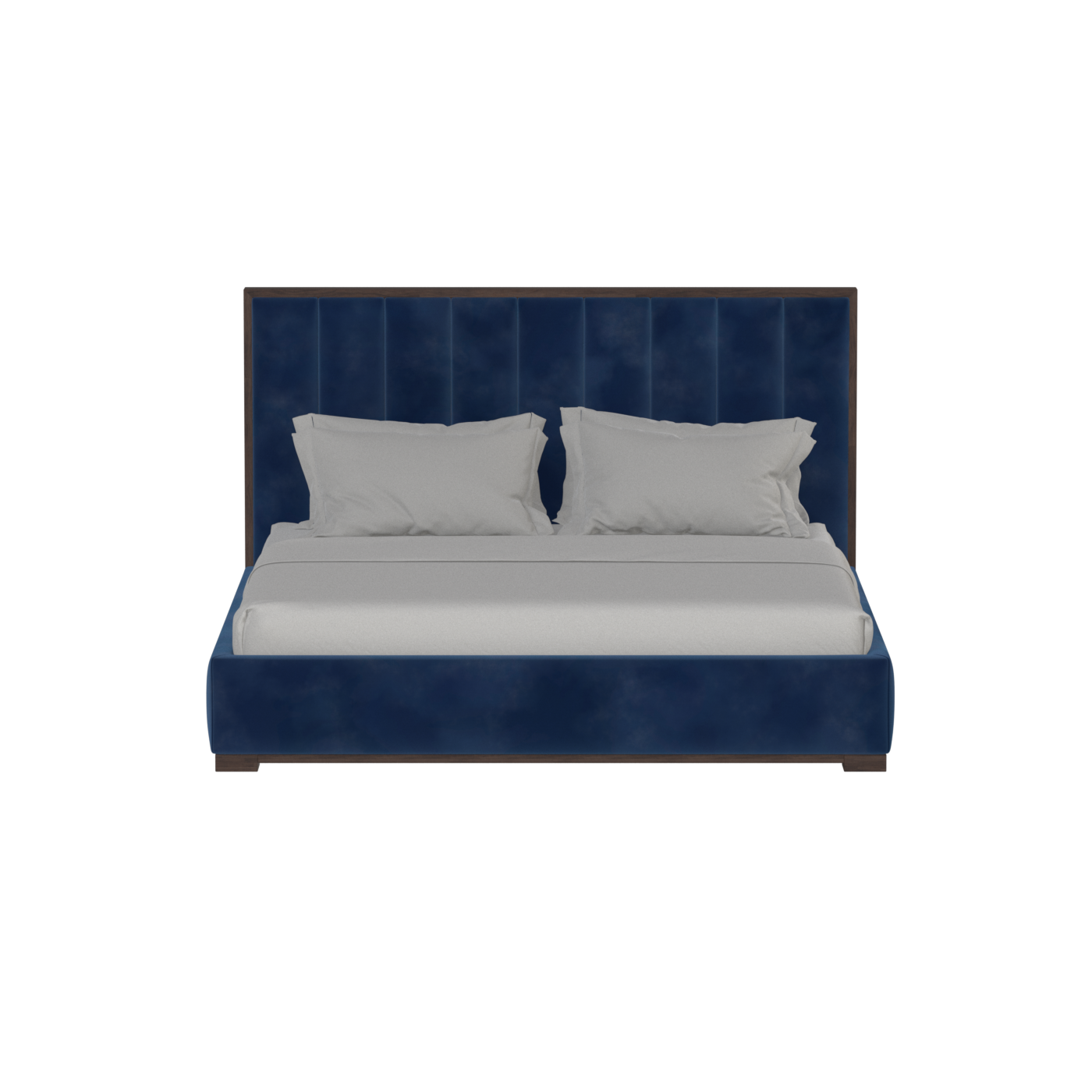 Ava Bed with Framed Vertical Headboard Panels