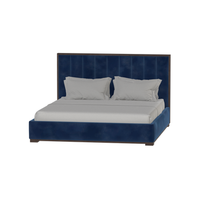 Ava Bed with Framed Vertical Headboard Panels
