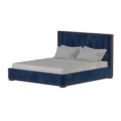 Ava Bed with Framed Vertical Headboard Panels