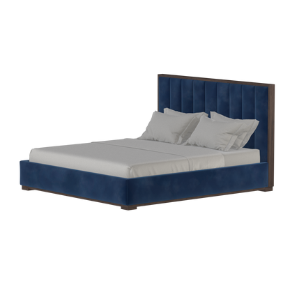 Ava Bed with Framed Vertical Headboard Panels