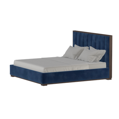 Ava Bed with Framed Vertical Headboard Panels