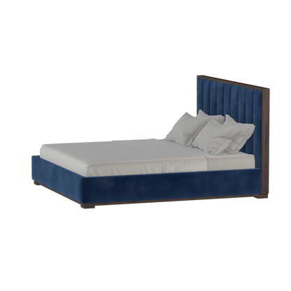 Ava Bed with Framed Vertical Headboard Panels
