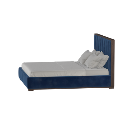 Ava Bed with Framed Vertical Headboard Panels