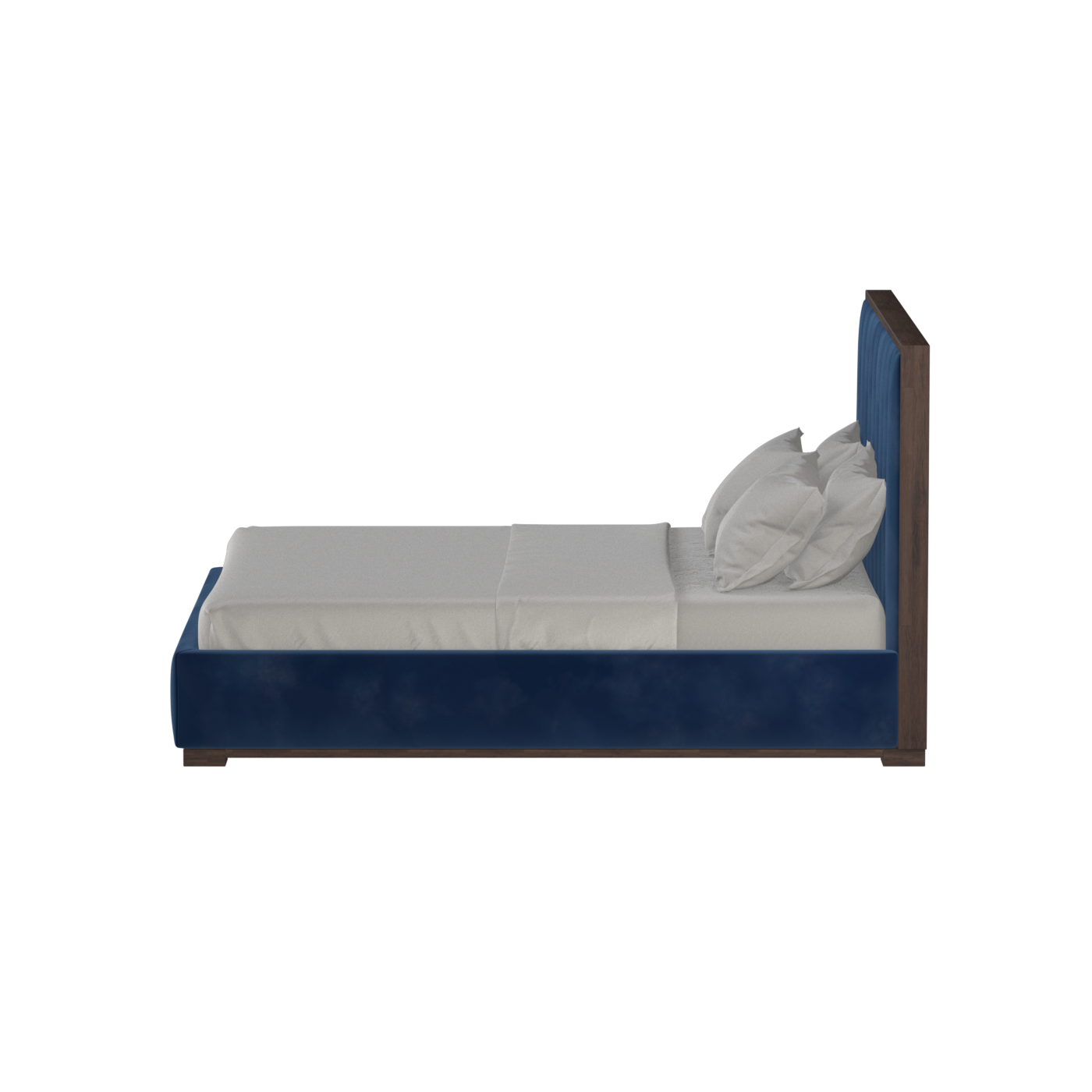 Ava Bed with Framed Vertical Headboard Panels