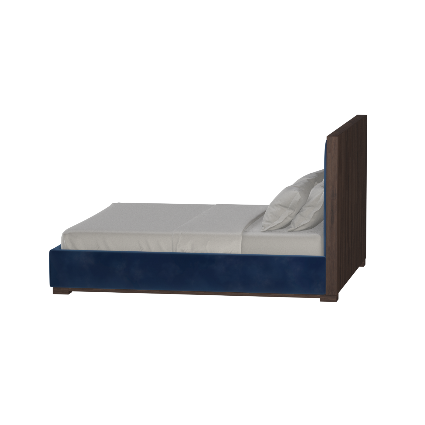 Ava Bed with Framed Vertical Headboard Panels