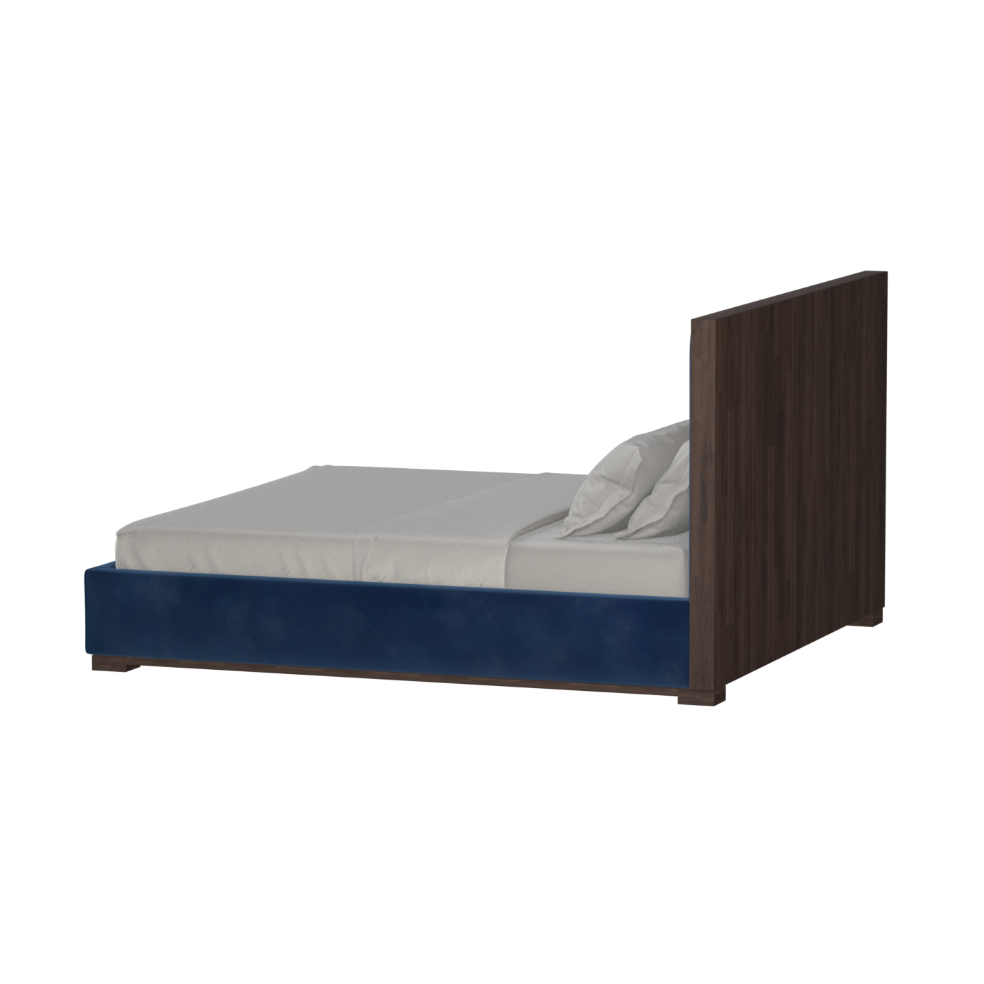 Ava Bed with Framed Vertical Headboard Panels