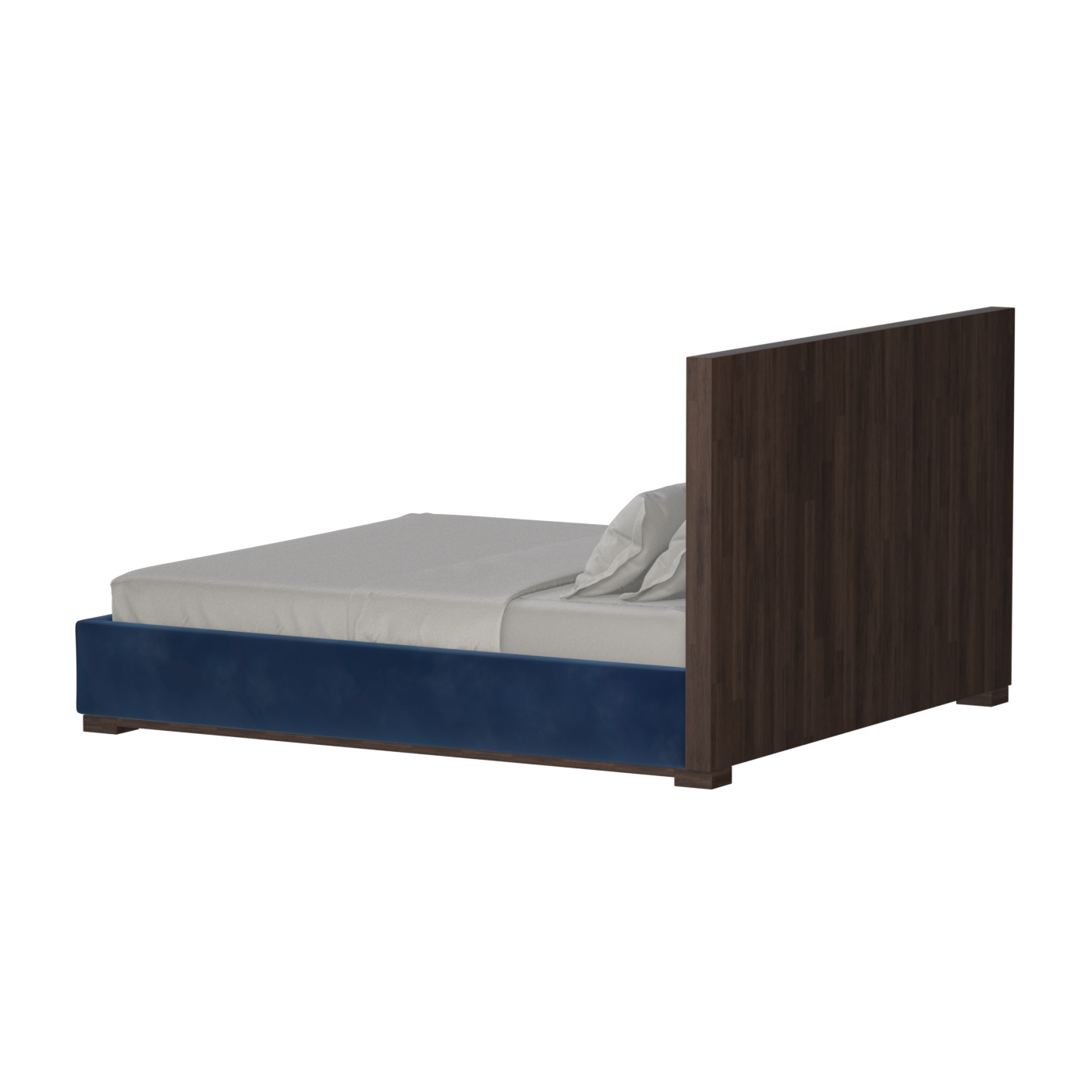 Ava Bed with Framed Vertical Headboard Panels