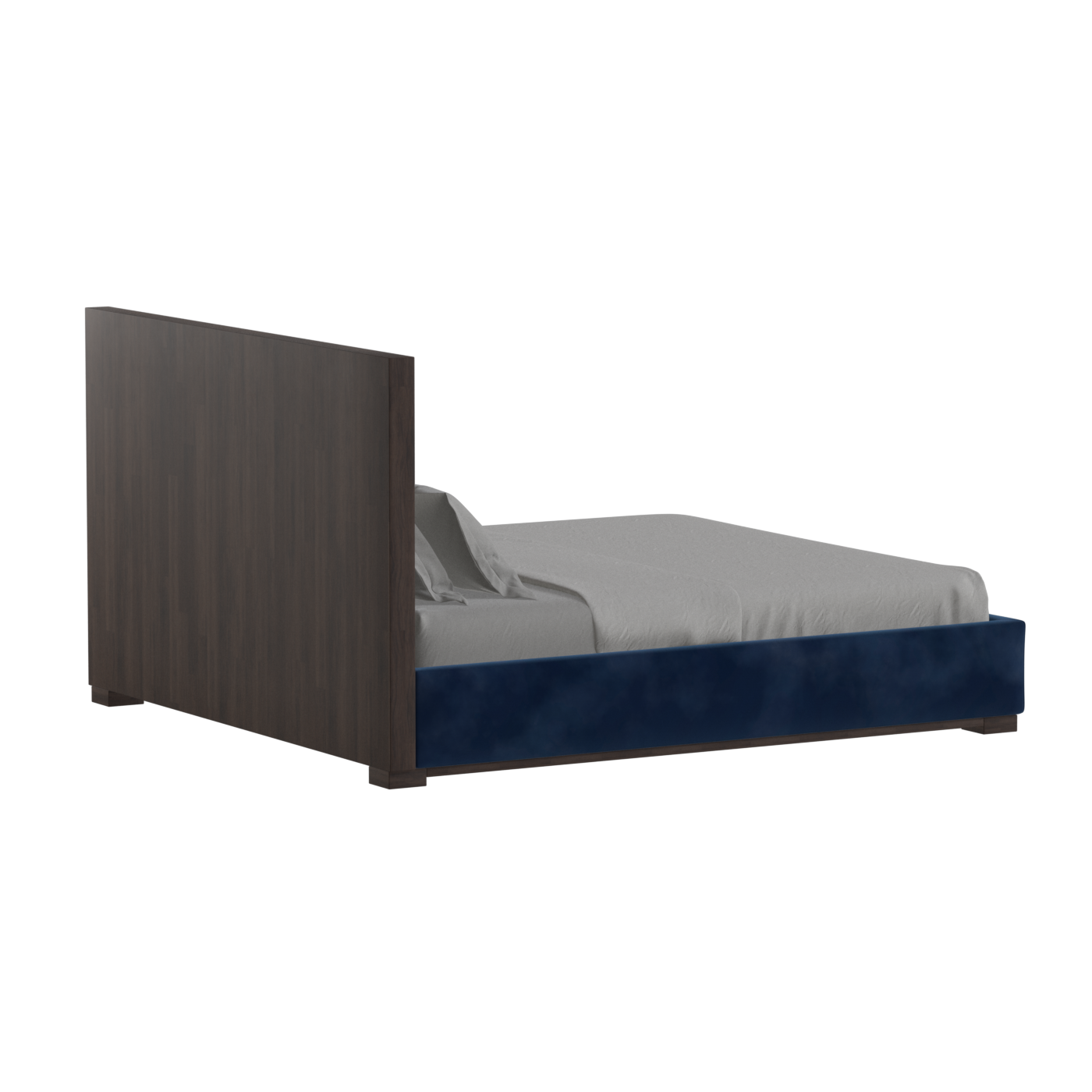 Ava Bed with Framed Vertical Headboard Panels