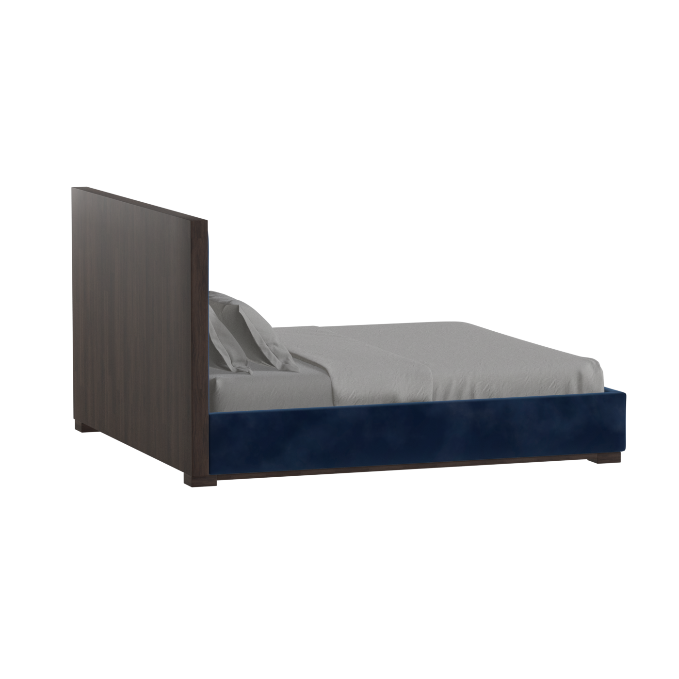 Ava Bed with Framed Vertical Headboard Panels