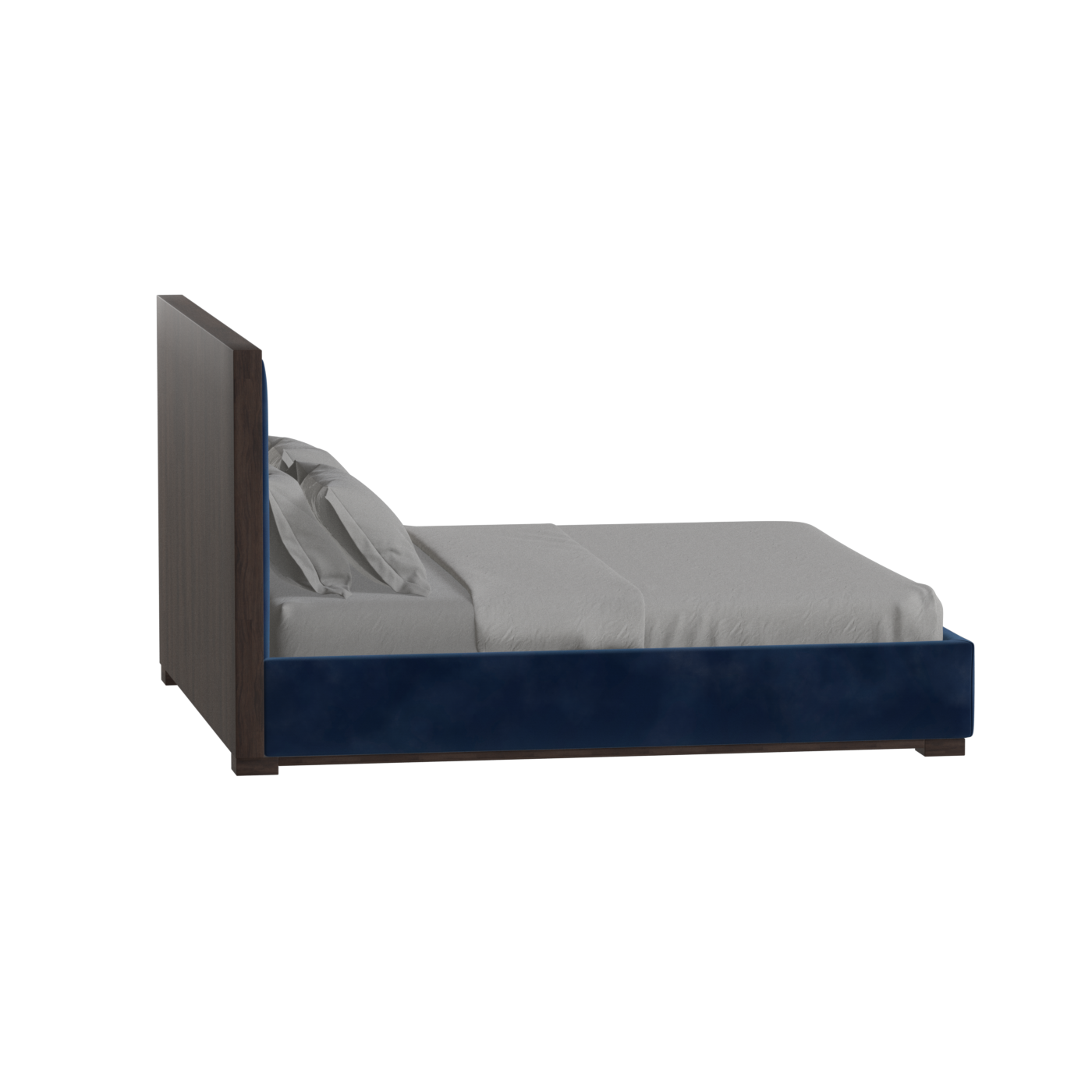 Ava Bed with Framed Vertical Headboard Panels