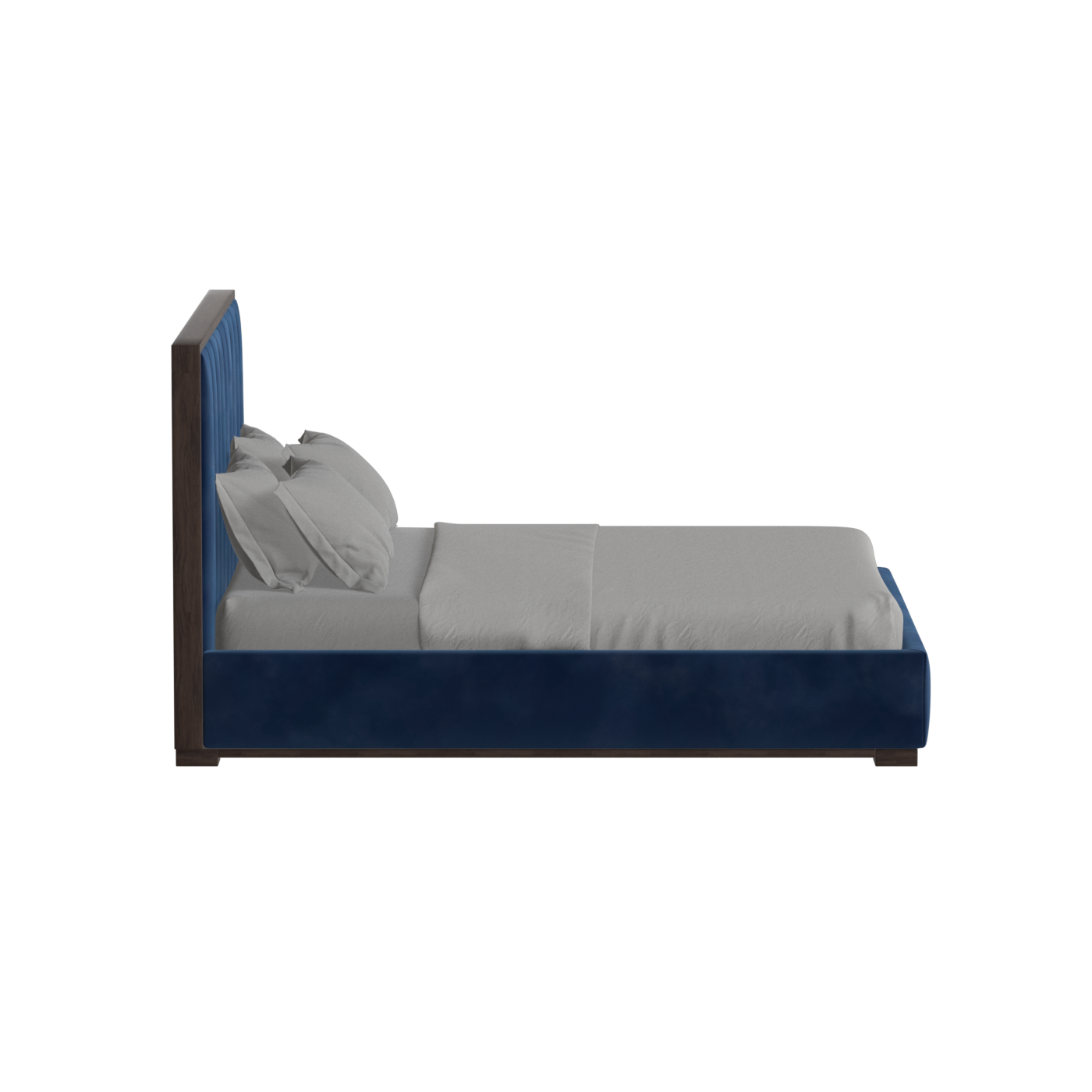 Ava Bed with Framed Vertical Headboard Panels