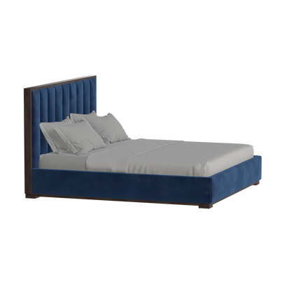 Ava Bed with Framed Vertical Headboard Panels