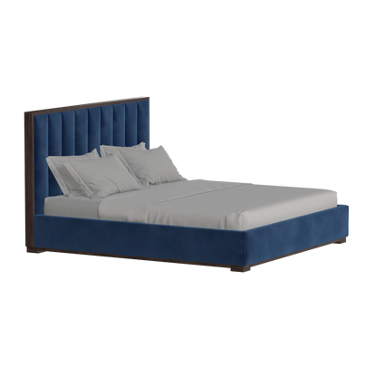Ava Bed with Framed Vertical Headboard Panels