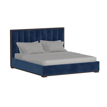 Ava Bed with Framed Vertical Headboard Panels