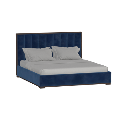 Ava Bed with Framed Vertical Headboard Panels