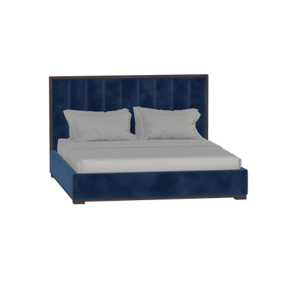 Ava Bed with Framed Vertical Headboard Panels