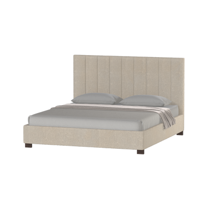Ava High Headboard Bed in Luxe Fabric