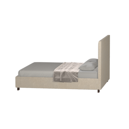 Ava High Headboard Bed in Luxe Fabric