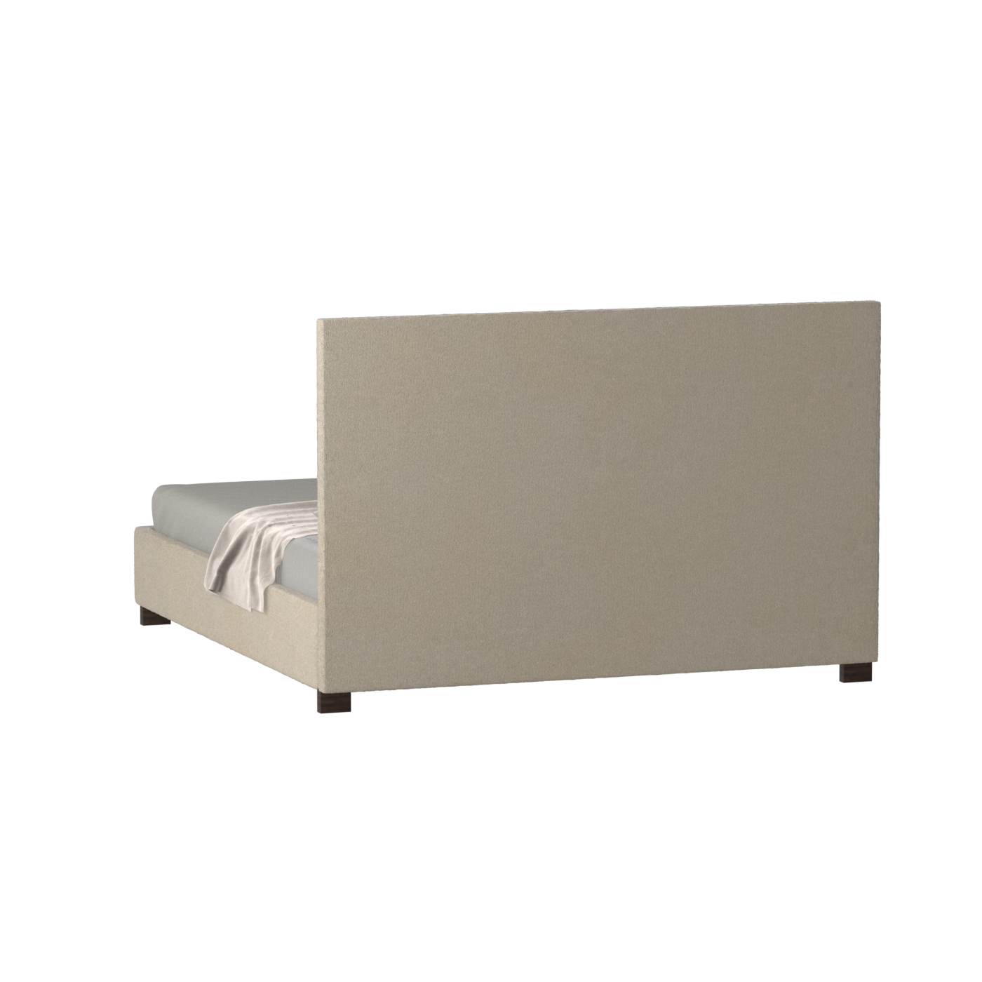 Ava High Headboard Bed in Luxe Fabric