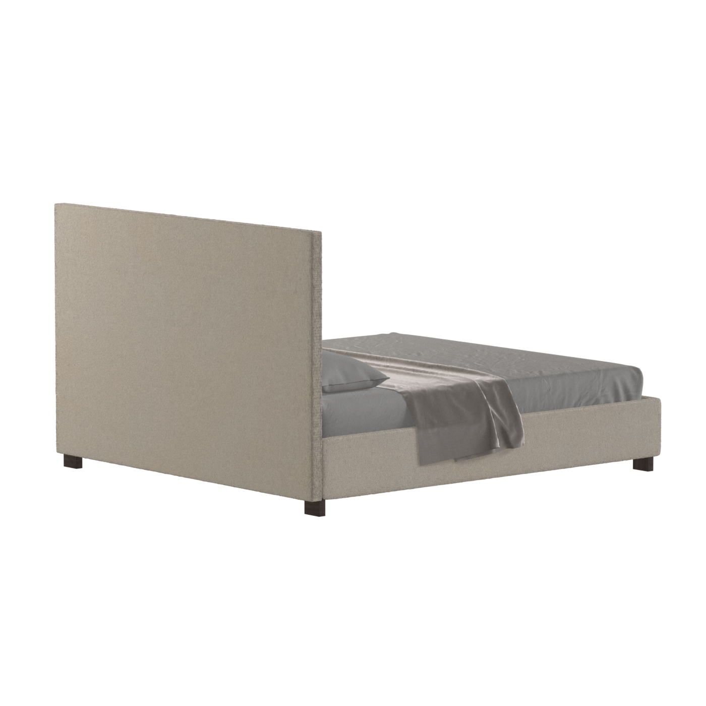 Ava High Headboard Bed in Luxe Fabric