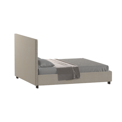 Ava High Headboard Bed in Luxe Fabric