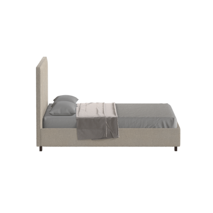 Ava High Headboard Bed in Luxe Fabric