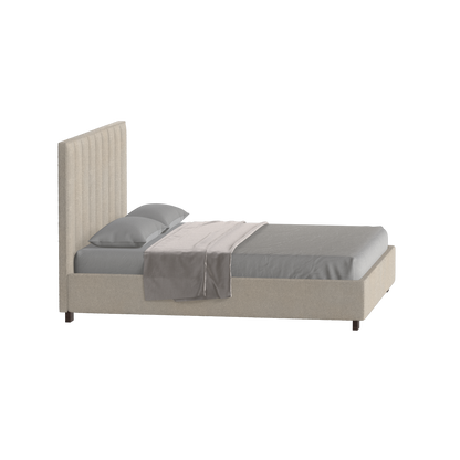 Ava High Headboard Bed in Luxe Fabric