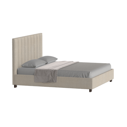 Ava High Headboard Bed in Luxe Fabric