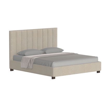 Ava High Headboard Bed in Luxe Fabric