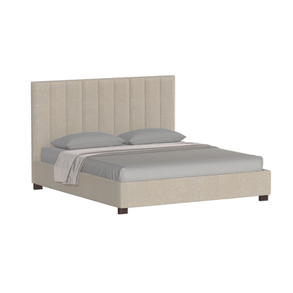 Ava High Headboard Bed in Luxe Fabric