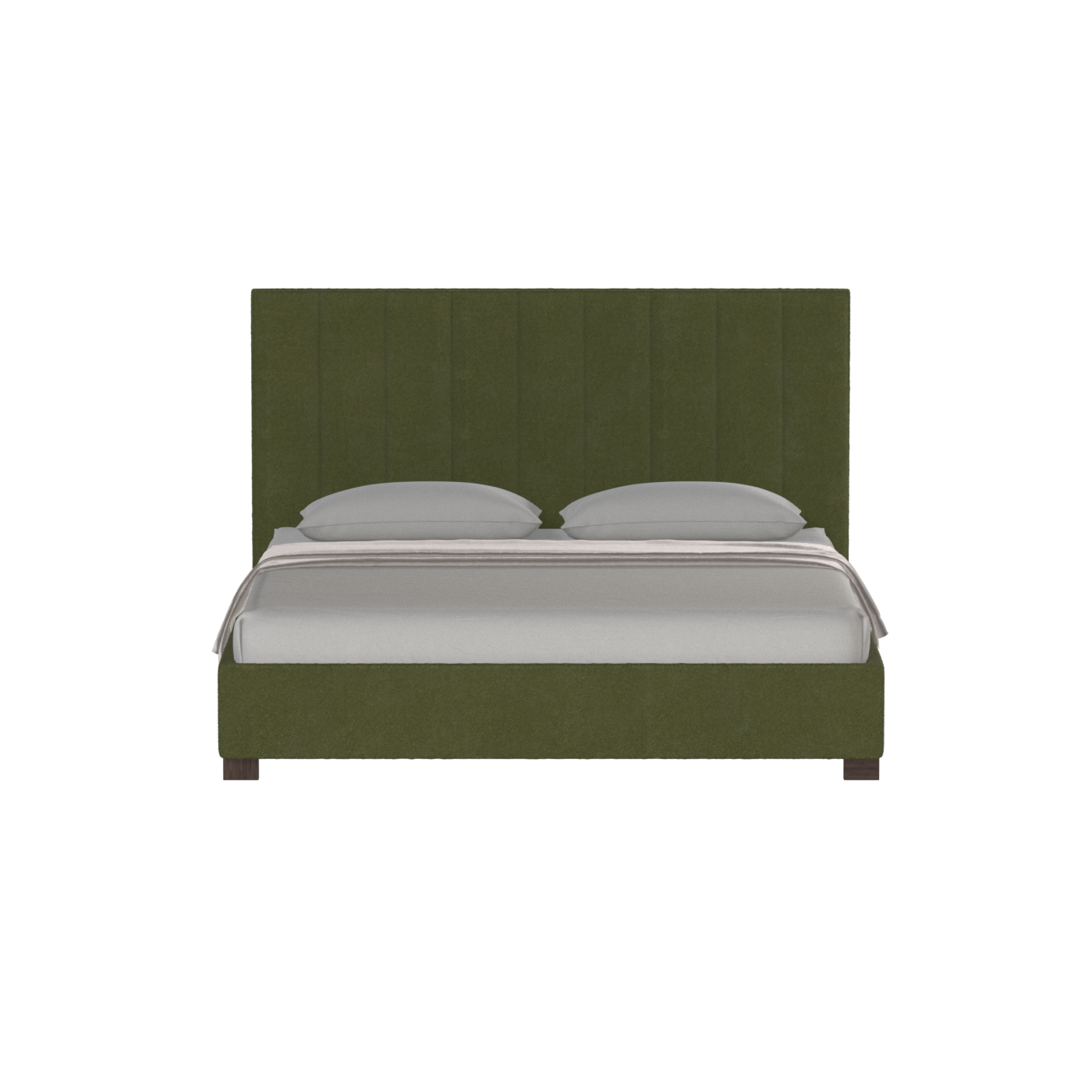 Ava High Headboard Bed in Luxe Fabric