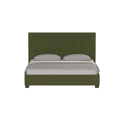 Ava High Headboard Bed in Luxe Fabric