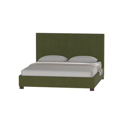 Ava High Headboard Bed in Luxe Fabric