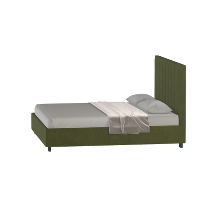 Ava High Headboard Bed in Luxe Fabric