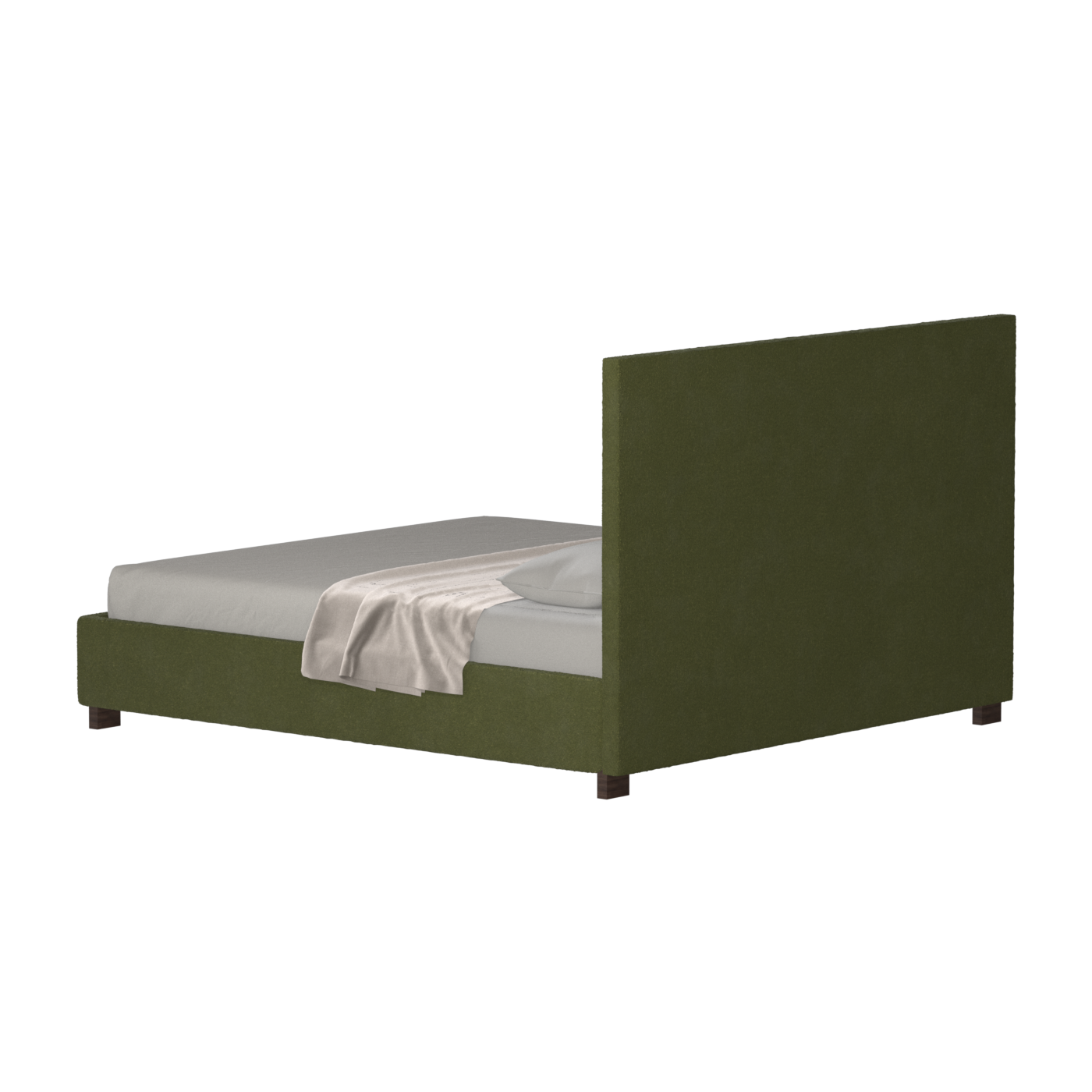 Ava High Headboard Bed in Luxe Fabric