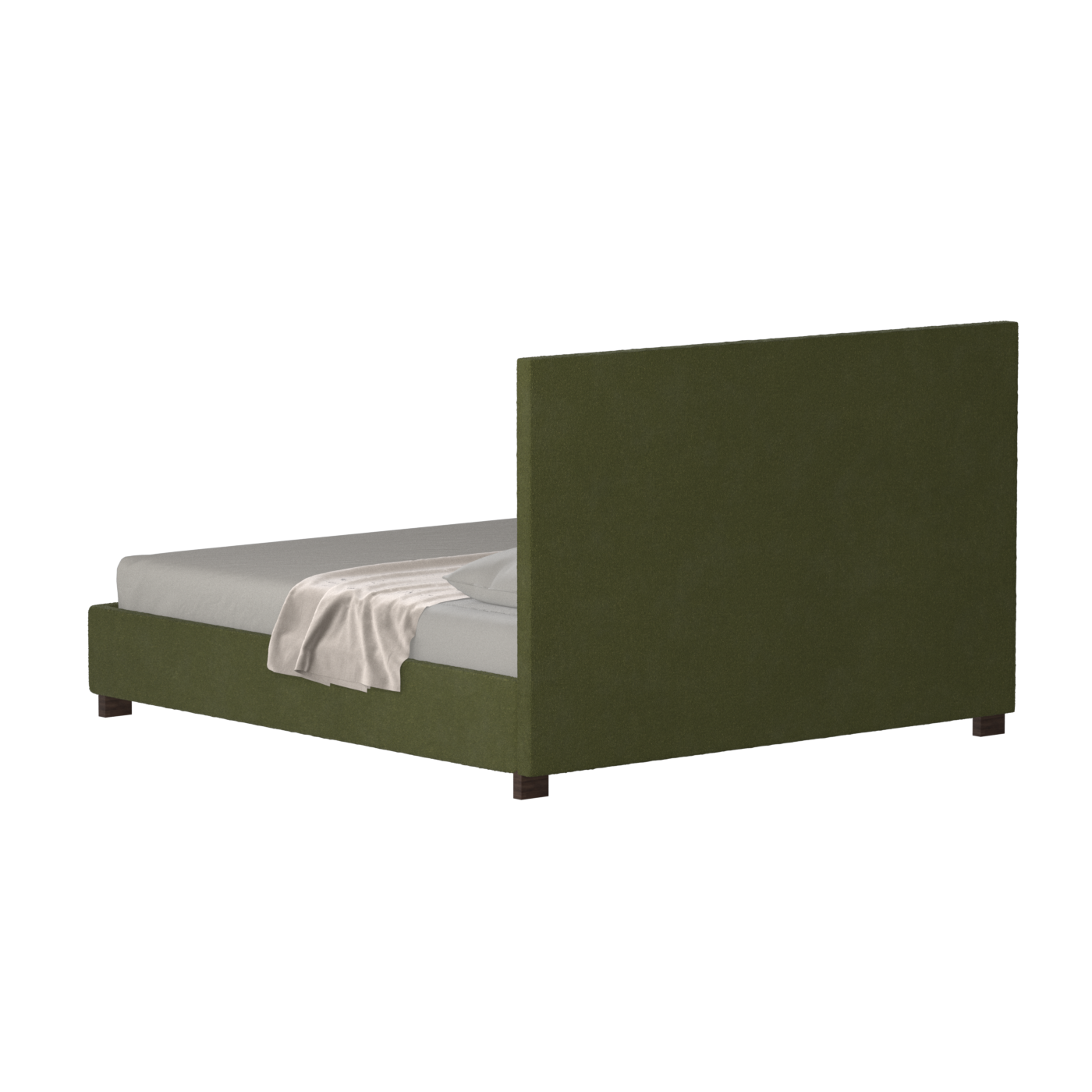 Ava High Headboard Bed in Luxe Fabric