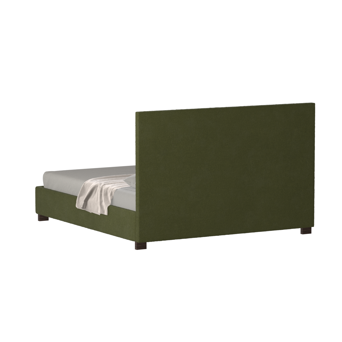 Ava High Headboard Bed in Luxe Fabric