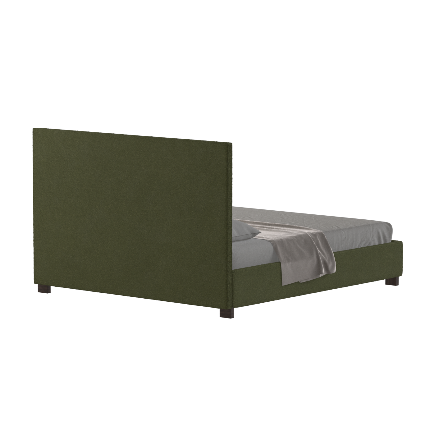 Ava High Headboard Bed in Luxe Fabric