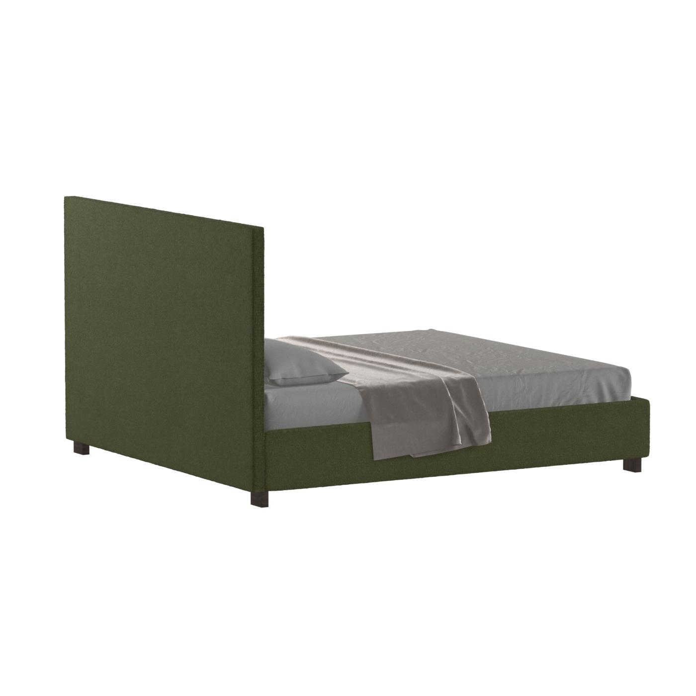 Ava High Headboard Bed in Luxe Fabric