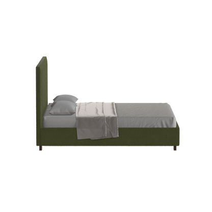 Ava High Headboard Bed in Luxe Fabric
