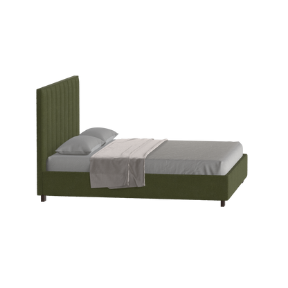 Ava High Headboard Bed in Luxe Fabric