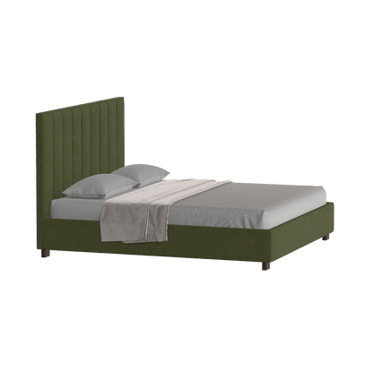 Ava High Headboard Bed in Luxe Fabric